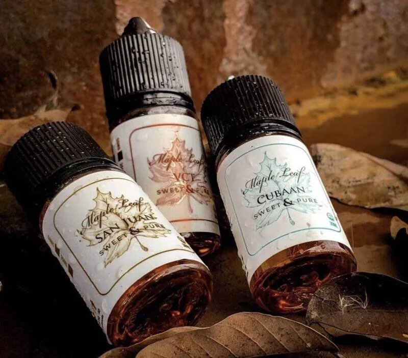 【加拿大楓葉煙油】30ML 加拿大原裝小煙油｜不涼系列煙油・經典煙草果汁系列-VAKA糖果雲煙館