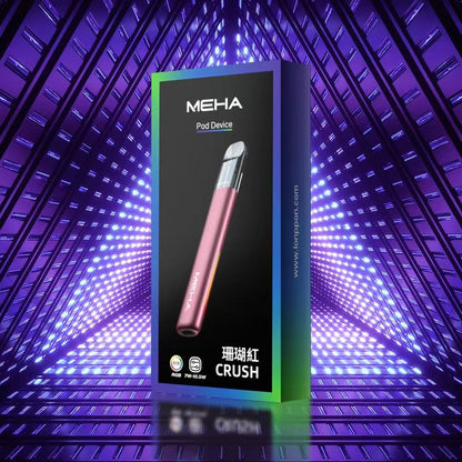 【MEHA Crush 魅嗨五代主機】三檔可調節功率煙桿/7色可選/兩側帶氛圍燈-台灣現貨