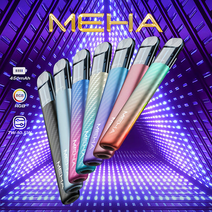 【MEHA Crush 魅嗨五代主機】三檔可調節功率煙桿/7色可選/兩側帶氛圍燈-台灣現貨